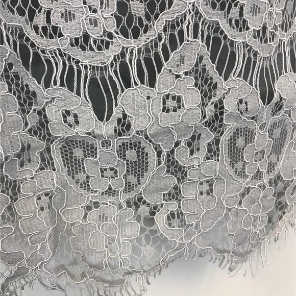NWT Metisu Gray Lace Dress S - Picture 4 of 5